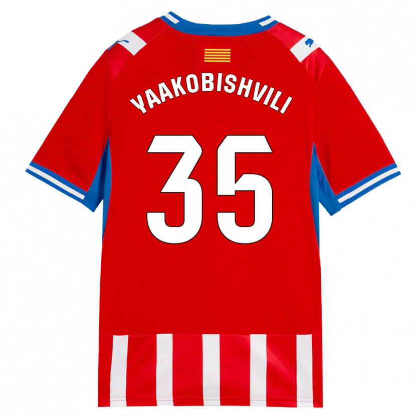 Danxen Kinder Antal Yaakobishvili #35 Rot Weiß Himmelblau Heimtrikot Trikot 2026/27 T-Shirt Österreich