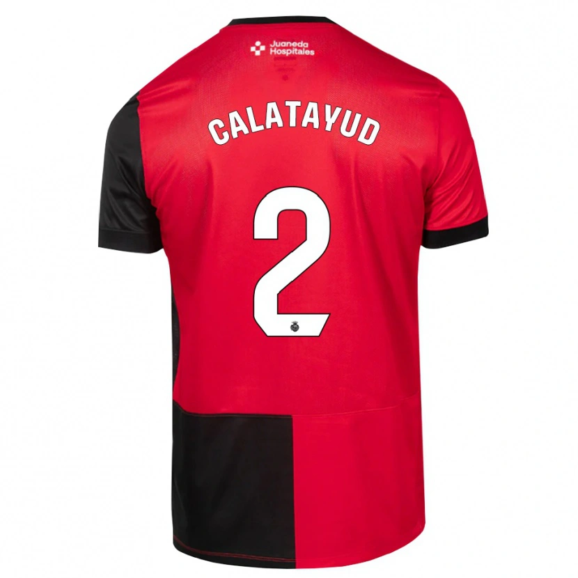 Danxen Kinder Miguel Calatayud #2 Schwarz Rot Weiß Heimtrikot Trikot 2026/27 T-Shirt Österreich