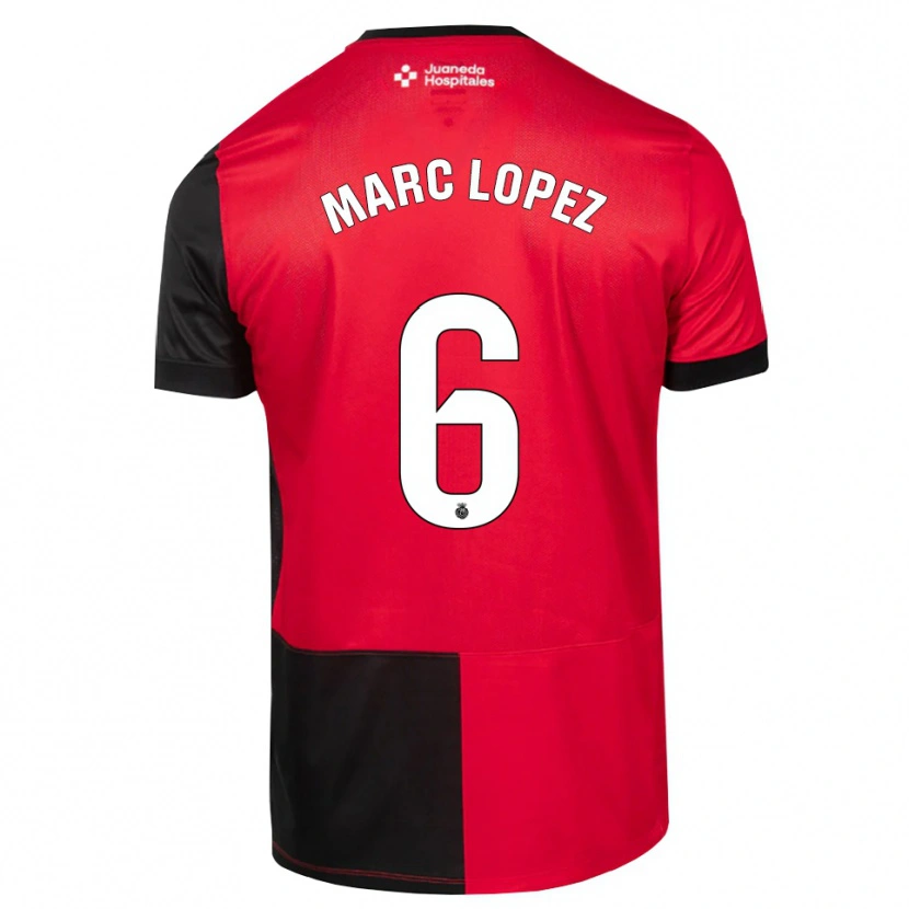 Danxen Kinder Marc López #6 Schwarz Rot Weiß Heimtrikot Trikot 2026/27 T-Shirt Österreich
