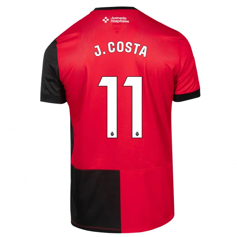 Danxen Kinder Jaume Costa #11 Schwarz Rot Weiß Heimtrikot Trikot 2026/27 T-Shirt Österreich