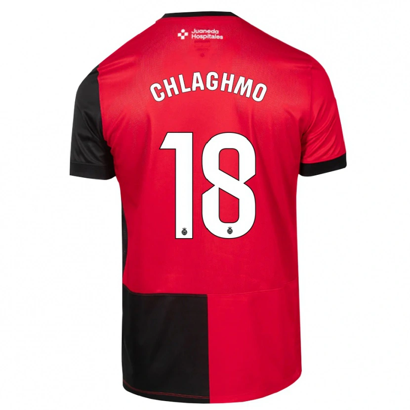Danxen Kinder Saifdine Chlaghmo #18 Schwarz Rot Weiß Heimtrikot Trikot 2026/27 T-Shirt Österreich
