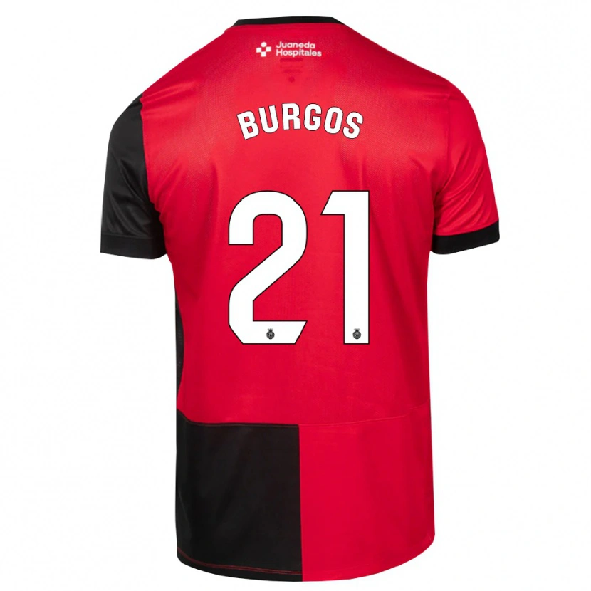 Danxen Kinder Hugo Burgos #21 Schwarz Rot Weiß Heimtrikot Trikot 2026/27 T-Shirt Österreich