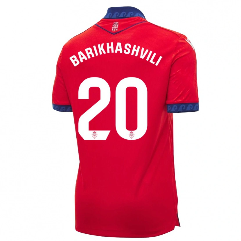 Danxen Kinder Nika Barikhashvili #20 Rot Marineblau Weiß Heimtrikot Trikot 2026/27 T-Shirt Österreich