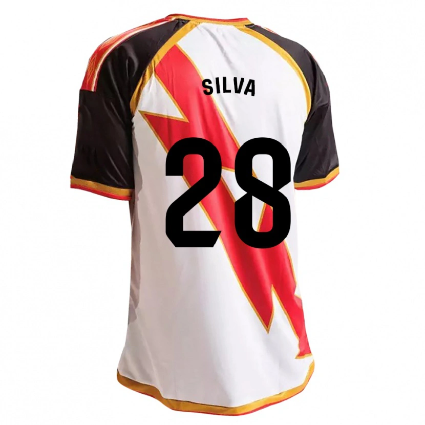 Danxen Kinder Santiago Silva #28 Schwarz Rot Weiß Gold Heimtrikot Trikot 2026/27 T-Shirt Österreich