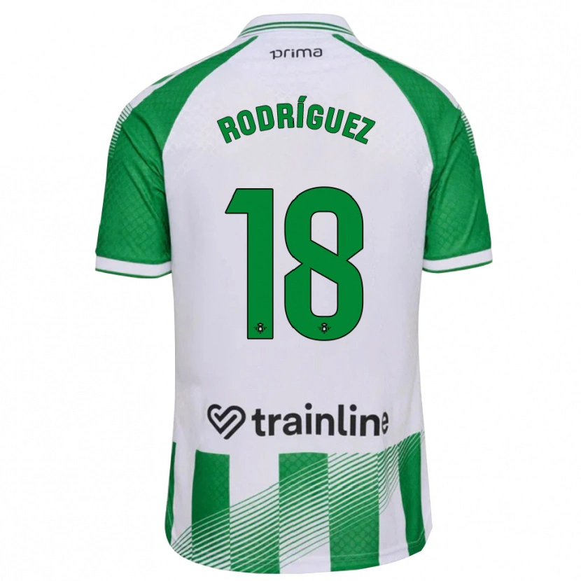 Danxen Kinder Juan Rodríguez #18 Hellgrün Schwarz Weiß Heimtrikot Trikot 2026/27 T-Shirt Österreich