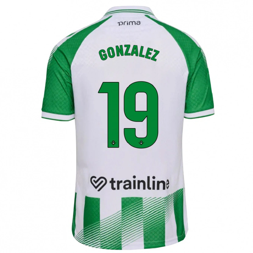 Danxen Kinder Juan González #19 Hellgrün Schwarz Weiß Heimtrikot Trikot 2026/27 T-Shirt Österreich