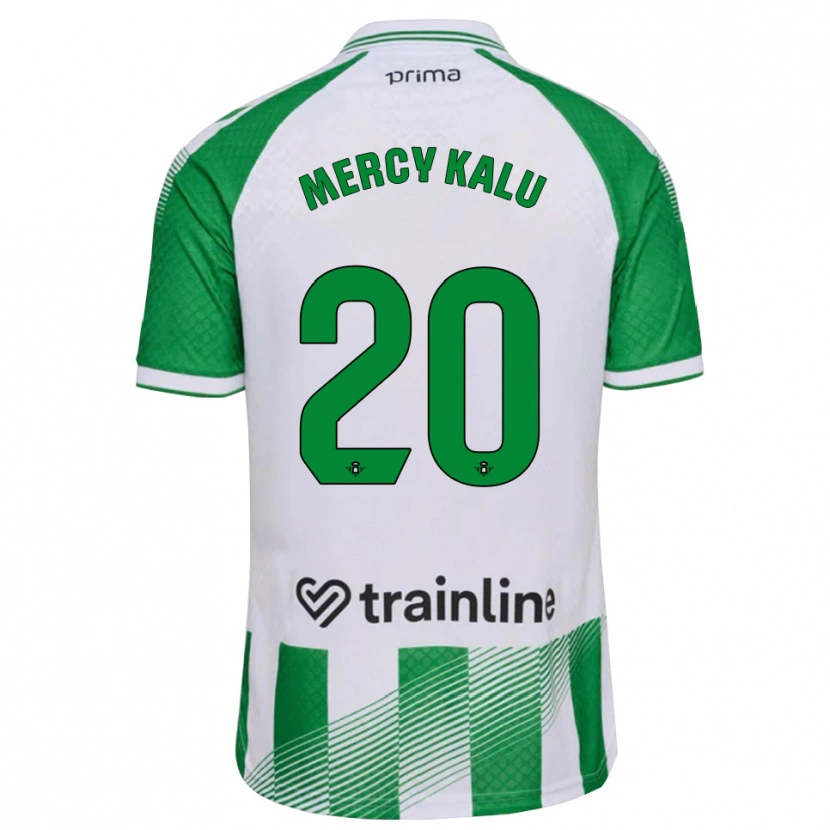 Danxen Kinder Chinyere Mercy Kalu #20 Hellgrün Schwarz Weiß Heimtrikot Trikot 2026/27 T-Shirt Österreich