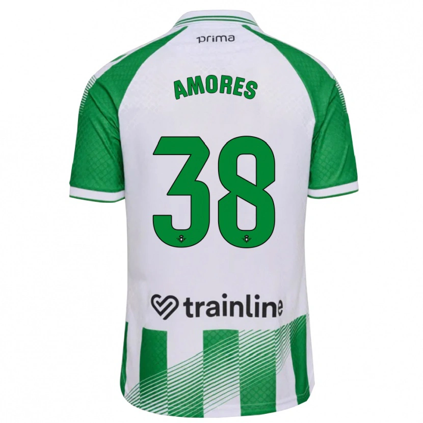 Danxen Kinder Iker Amores #38 Hellgrün Schwarz Weiß Heimtrikot Trikot 2026/27 T-Shirt Österreich
