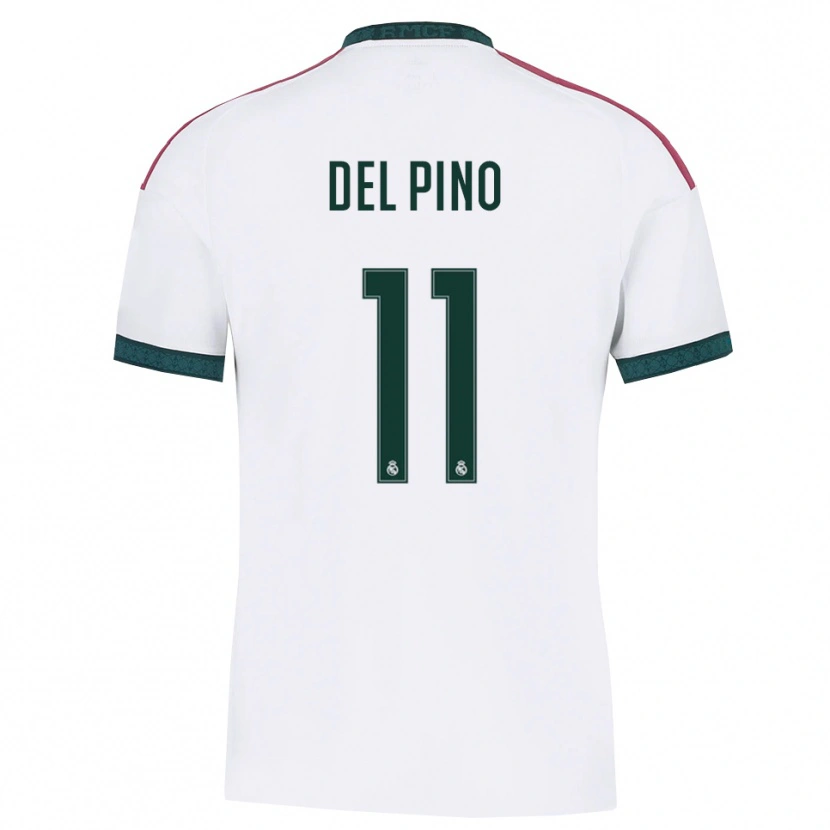 Danxen Kinder Santiago Del Pino #11 Dunkelgrün Weiß Rot Heimtrikot Trikot 2026/27 T-Shirt Österreich