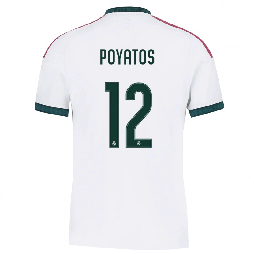 Danxen Kinder Marco Poyatos #12 Dunkelgrün Weiß Rot Heimtrikot Trikot 2026/27 T-Shirt Österreich