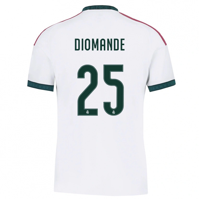 Danxen Kinder Yan Diomande #25 Dunkelgrün Weiß Rot Heimtrikot Trikot 2026/27 T-Shirt Österreich