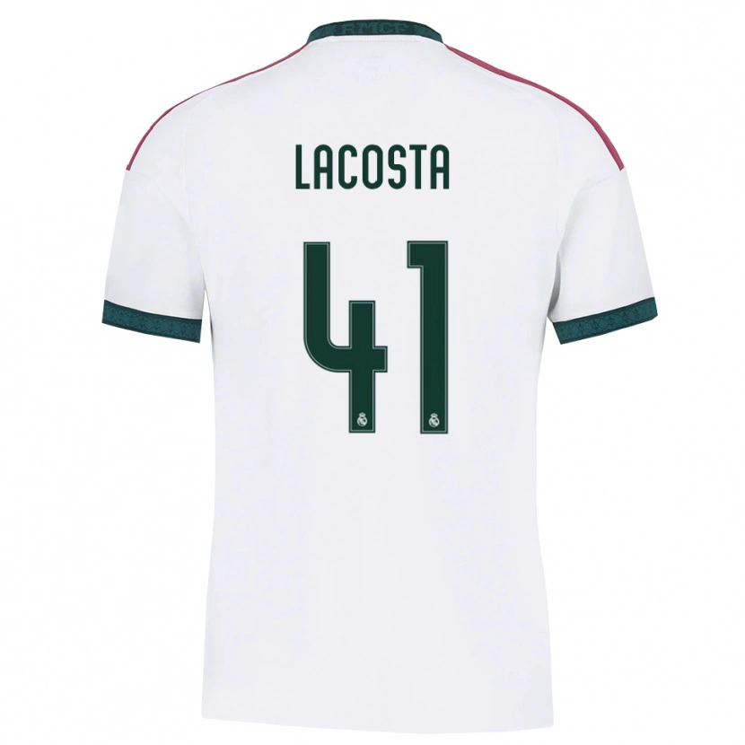 Danxen Kinder Diego Lacosta #41 Dunkelgrün Weiß Rot Heimtrikot Trikot 2026/27 T-Shirt Österreich