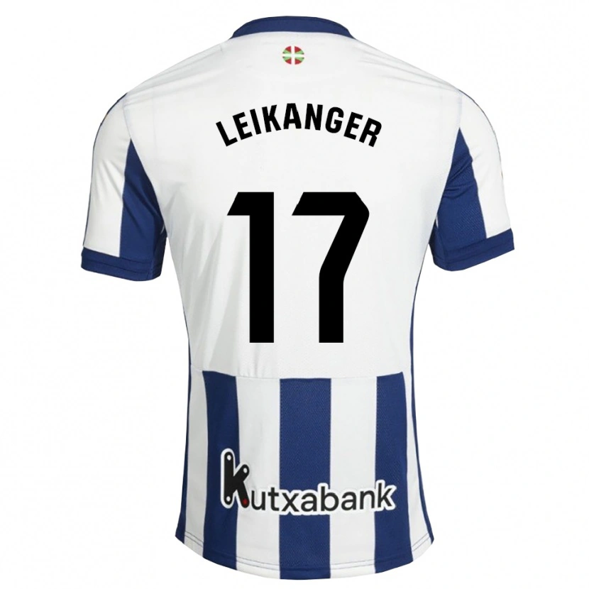 Danxen Kinder Thomas Leikanger #17 Marineweiß Goldrute Heimtrikot Trikot 2026/27 T-Shirt Österreich