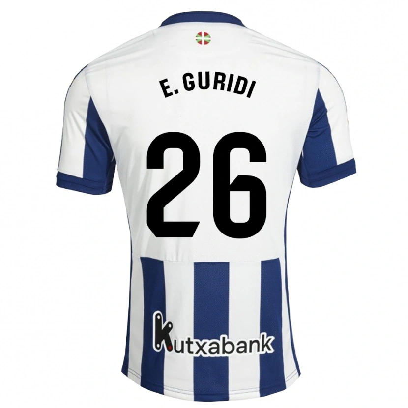 Danxen Kinder Elene Guridi Mesonero #26 Marineweiß Goldrute Heimtrikot Trikot 2026/27 T-Shirt Österreich