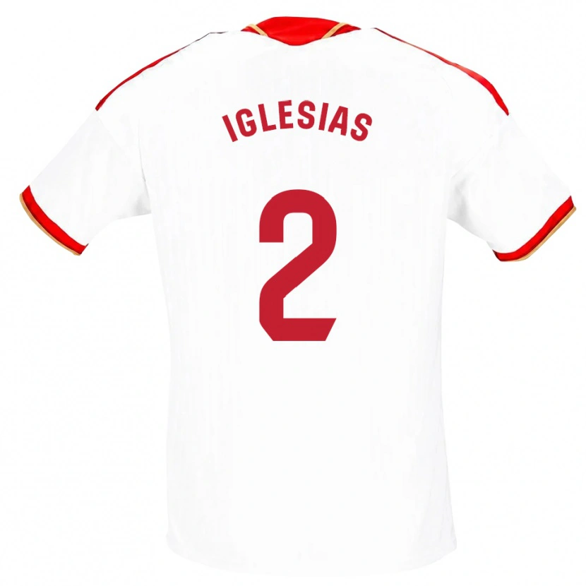 Danxen Kinder Juan Iglesias #2 Weiß Rot Heimtrikot Trikot 2026/27 T-Shirt Österreich
