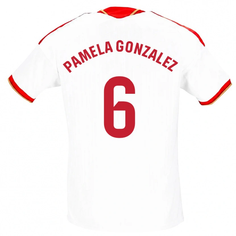 Danxen Kinder Cinthia Pamela González Medina #6 Weiß Rot Heimtrikot Trikot 2026/27 T-Shirt Österreich