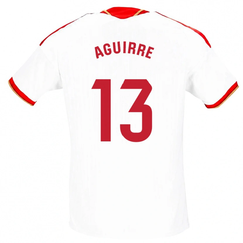 Danxen Kinder Yolanda Aguirre #13 Weiß Rot Heimtrikot Trikot 2026/27 T-Shirt Österreich