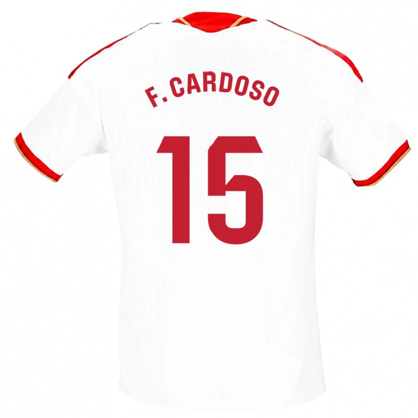 Danxen Kinder Fábio Cardoso #15 Weiß Rot Heimtrikot Trikot 2026/27 T-Shirt Österreich