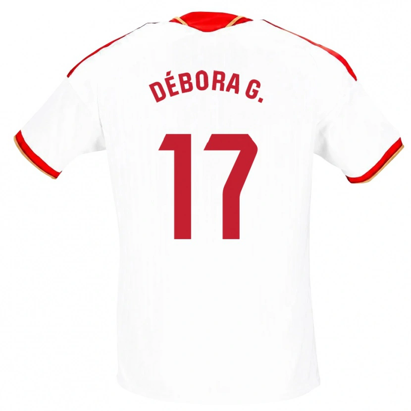 Danxen Kinder Débora García Mateo #17 Weiß Rot Heimtrikot Trikot 2026/27 T-Shirt Österreich