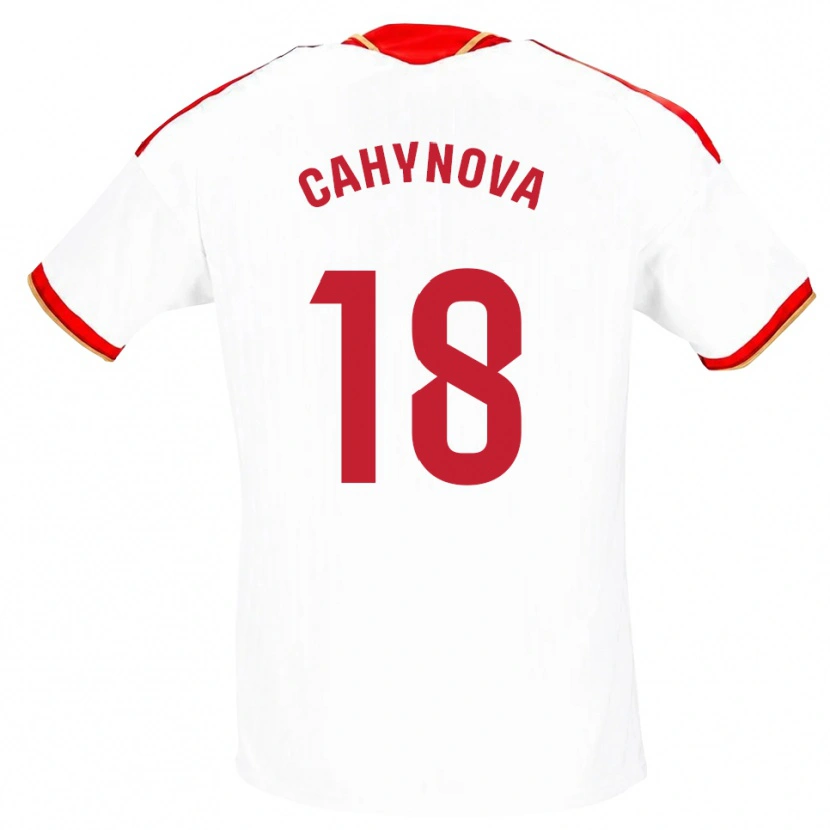 Danxen Kinder Klara Cahynova #18 Weiß Rot Heimtrikot Trikot 2026/27 T-Shirt Österreich