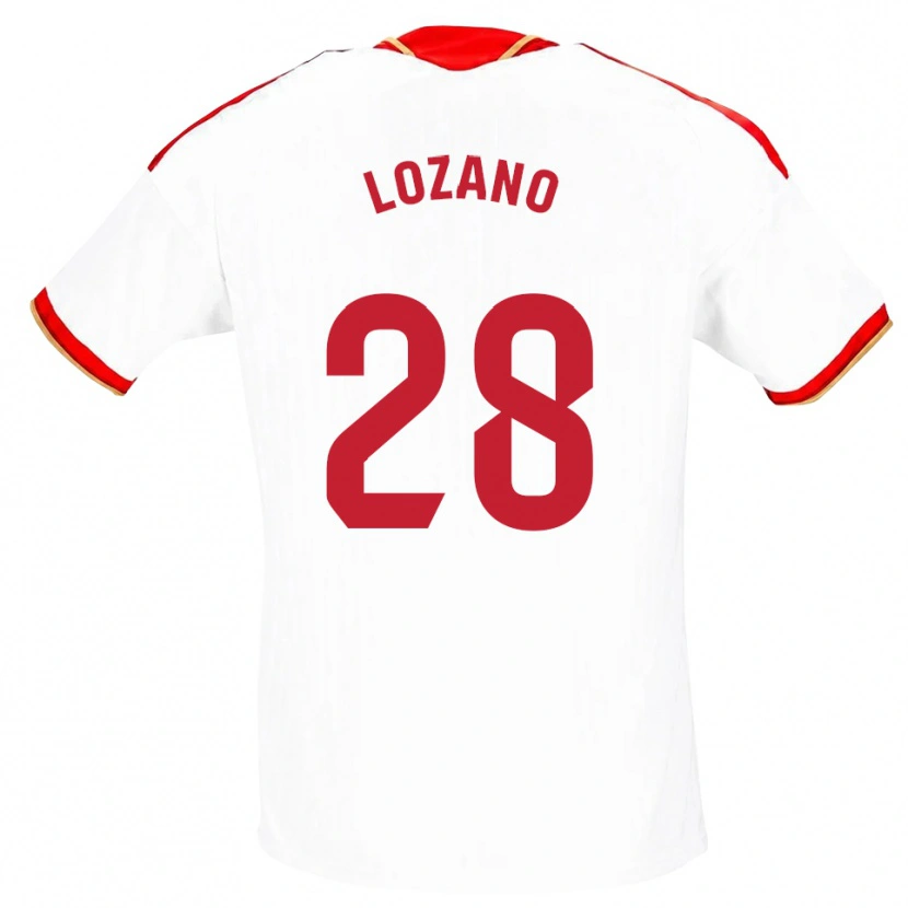 Danxen Kinder Elena Lozano #28 Weiß Rot Heimtrikot Trikot 2026/27 T-Shirt Österreich