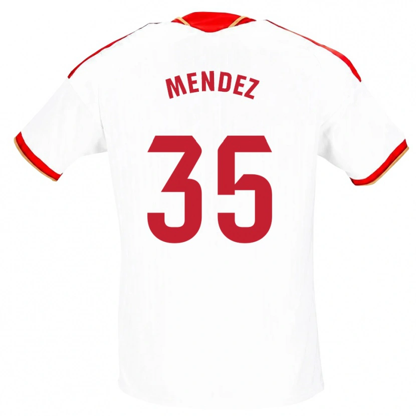 Danxen Kinder Tomás Méndez #35 Weiß Rot Heimtrikot Trikot 2026/27 T-Shirt Österreich