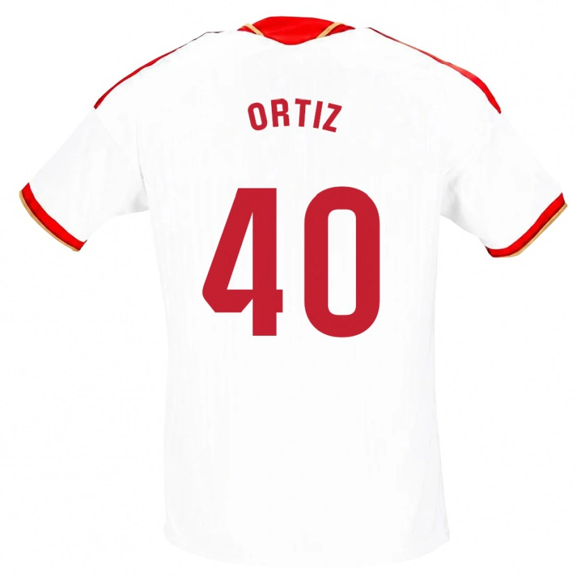 Danxen Kinder Hugo Ortiz #40 Weiß Rot Heimtrikot Trikot 2026/27 T-Shirt Österreich