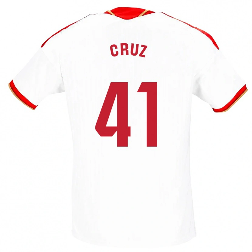 Danxen Kinder Jesús Cruz #41 Weiß Rot Heimtrikot Trikot 2026/27 T-Shirt Österreich