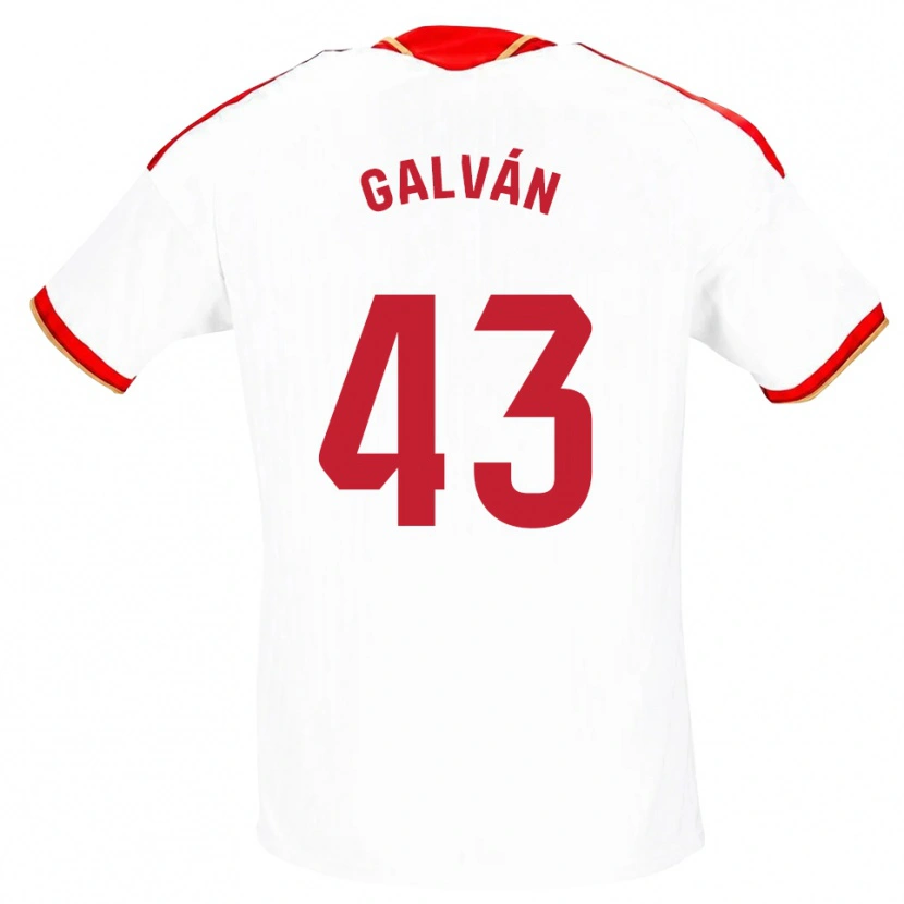Danxen Kinder Arnaudis Galván #43 Weiß Rot Heimtrikot Trikot 2026/27 T-Shirt Österreich