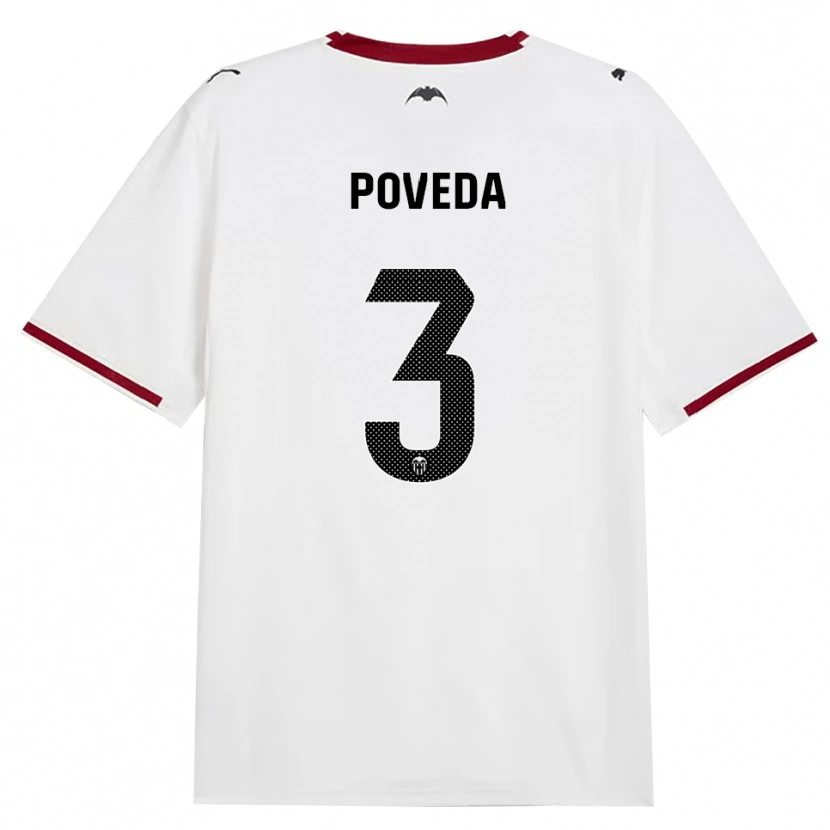 Danxen Kinder Hugo Poveda #3 Schwarz Weiß Rot Gelb Heimtrikot Trikot 2026/27 T-Shirt Österreich