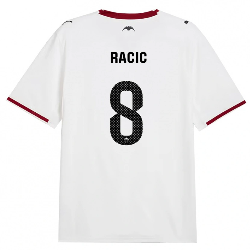 Danxen Kinder Uros Racic #8 Schwarz Weiß Rot Gelb Heimtrikot Trikot 2026/27 T-Shirt Österreich