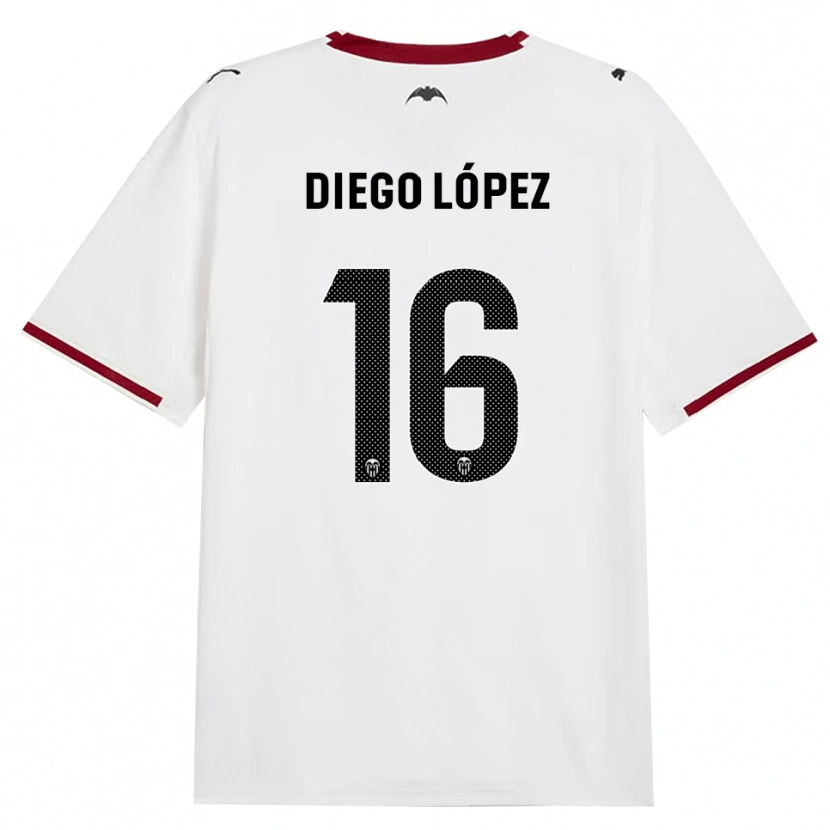 Danxen Kinder Diego López #16 Schwarz Weiß Rot Gelb Heimtrikot Trikot 2026/27 T-Shirt Österreich