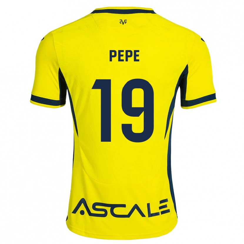 Danxen Kinder Nicolas Pépé #19 Gelb Schwarz Rot Heimtrikot Trikot 2026/27 T-Shirt Österreich