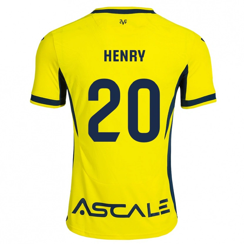 Danxen Kinder Kevlin Henry #20 Gelb Schwarz Rot Heimtrikot Trikot 2026/27 T-Shirt Österreich