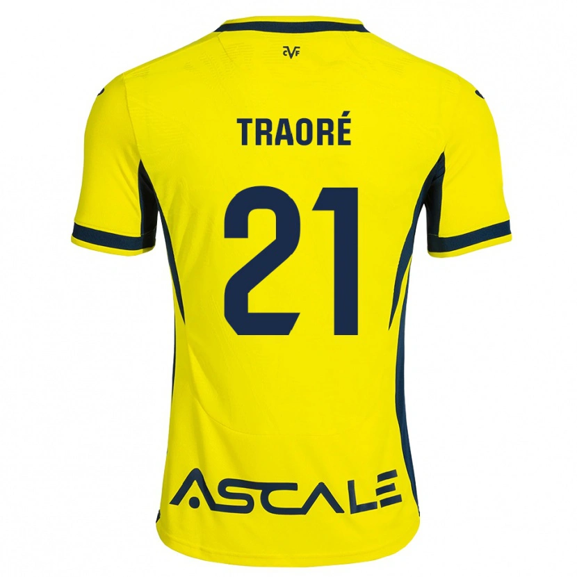 Danxen Kinder Moussa Traoré #21 Gelb Schwarz Rot Heimtrikot Trikot 2026/27 T-Shirt Österreich
