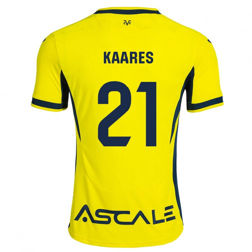 Danxen Kinder Andero Kaares #21 Gelb Schwarz Rot Heimtrikot Trikot 2026/27 T-Shirt Österreich