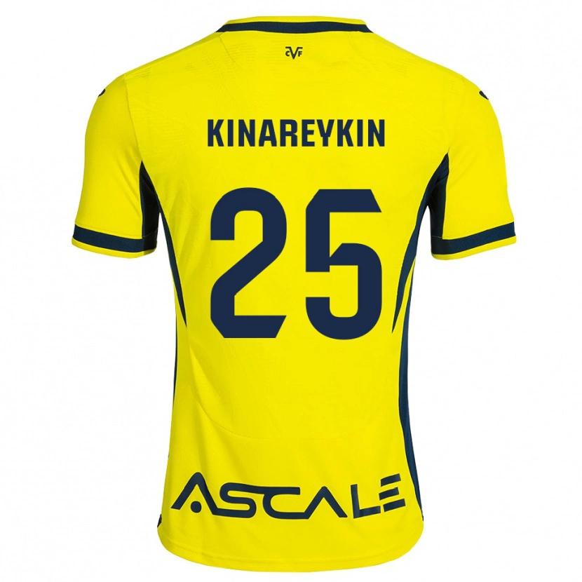 Danxen Kinder Yakiv Kinareykin #25 Gelb Schwarz Rot Heimtrikot Trikot 2026/27 T-Shirt Österreich