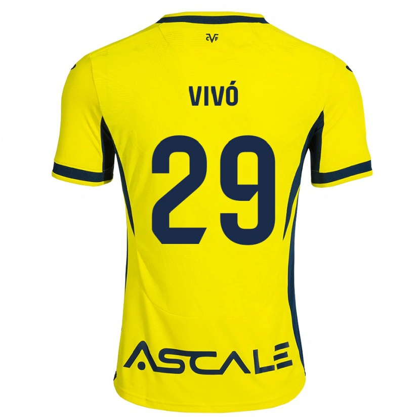Danxen Kinder Adrián Vivó #29 Gelb Schwarz Rot Heimtrikot Trikot 2026/27 T-Shirt Österreich