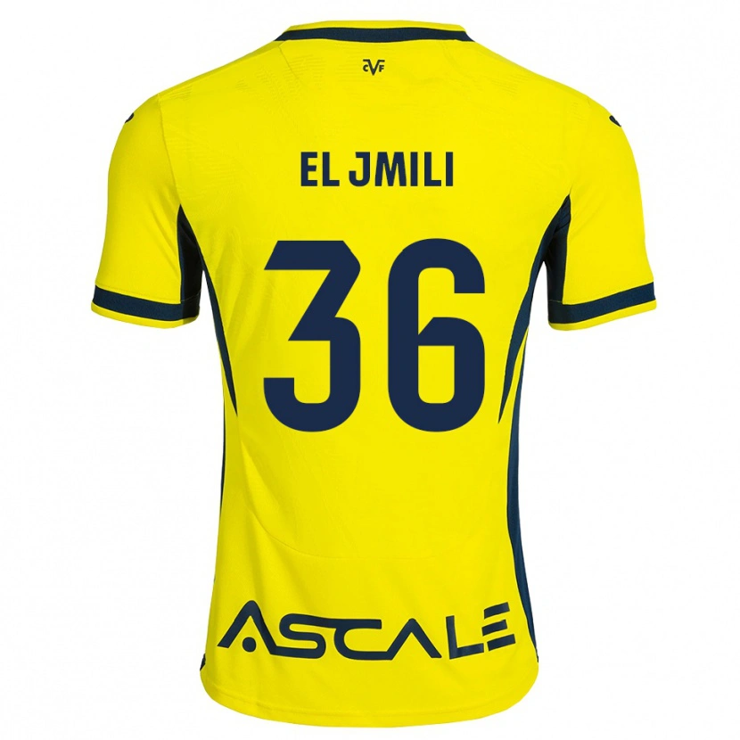 Danxen Kinder Nizar El Jmili #36 Gelb Schwarz Rot Heimtrikot Trikot 2026/27 T-Shirt Österreich
