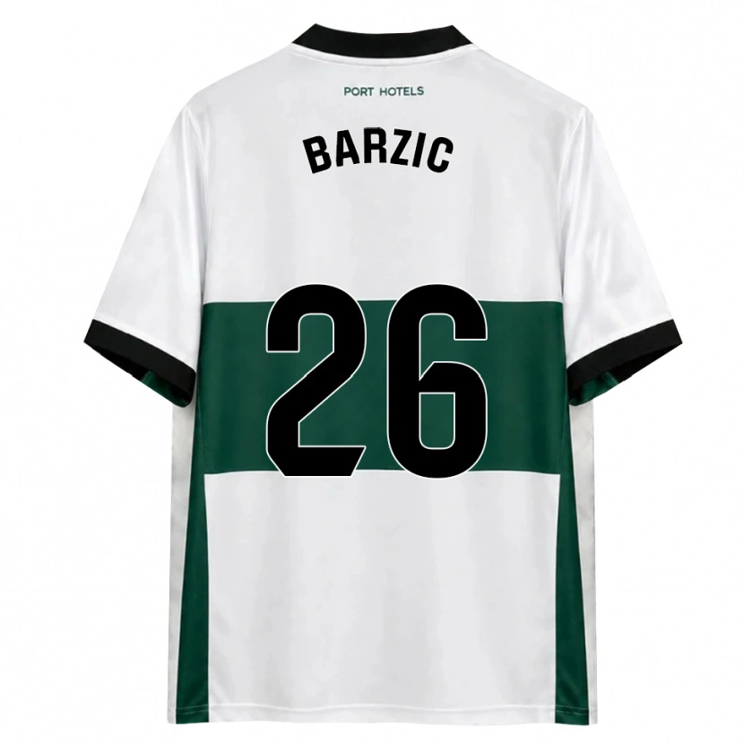 Danxen Kinder Matia Barzic #26 Grün Weiß Rot Heimtrikot Trikot 2026/27 T-Shirt Österreich