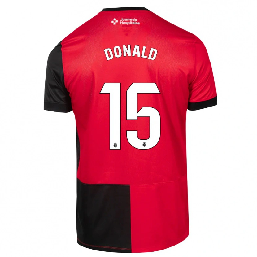 Danxen Kinder John Donald #15 Schwarz Rot Weiß Heimtrikot Trikot 2026/27 T-Shirt Österreich