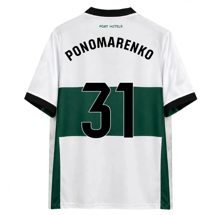 Danxen Kinder Borys Ponomarenko #31 Grün Weiß Rot Heimtrikot Trikot 2026/27 T-Shirt Österreich