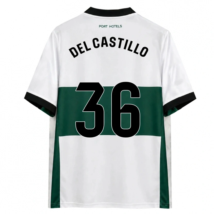 Danxen Kinder Gonzalo Del Castillo #36 Grün Weiß Rot Heimtrikot Trikot 2026/27 T-Shirt Österreich