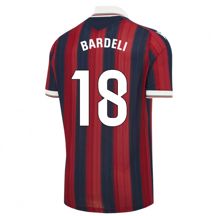 Danxen Kinder Enzo Bardeli #18 Mitternachtsblau Rot Heimtrikot Trikot 2026/27 T-Shirt Österreich