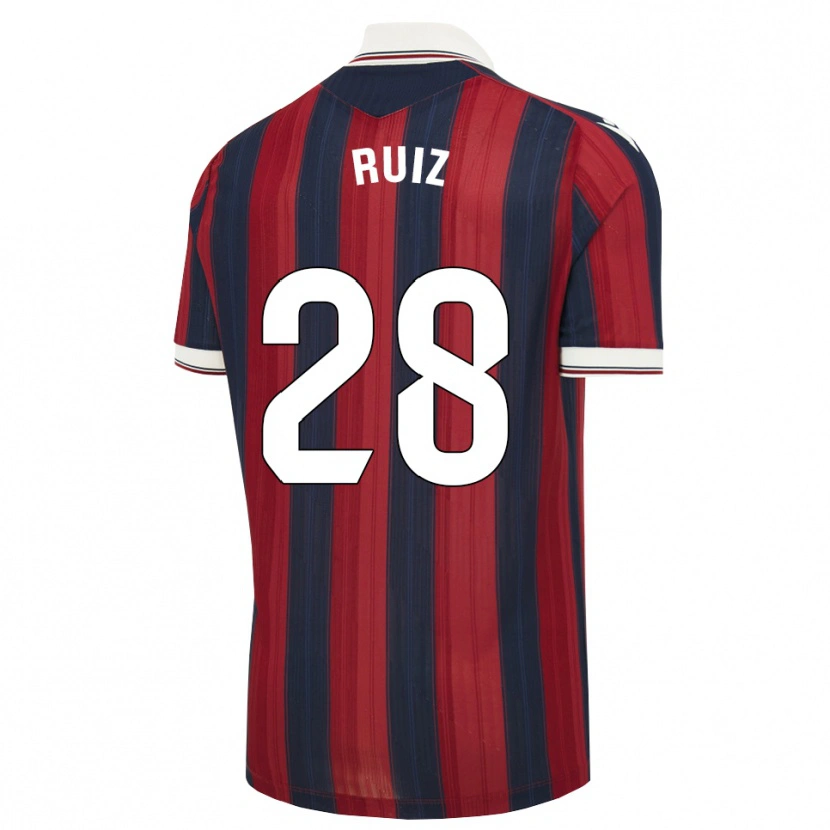 Danxen Kinder Joan Ruiz #28 Mitternachtsblau Rot Heimtrikot Trikot 2026/27 T-Shirt Österreich