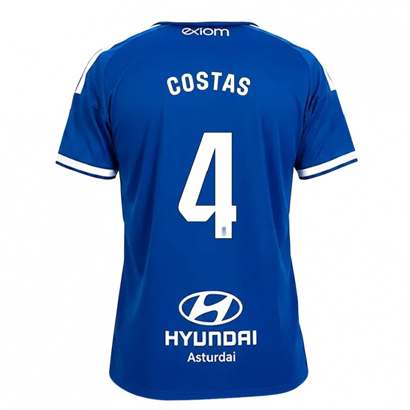Danxen Kinder David Costas #4 Mittelblau Weiß Heimtrikot Trikot 2026/27 T-Shirt Österreich