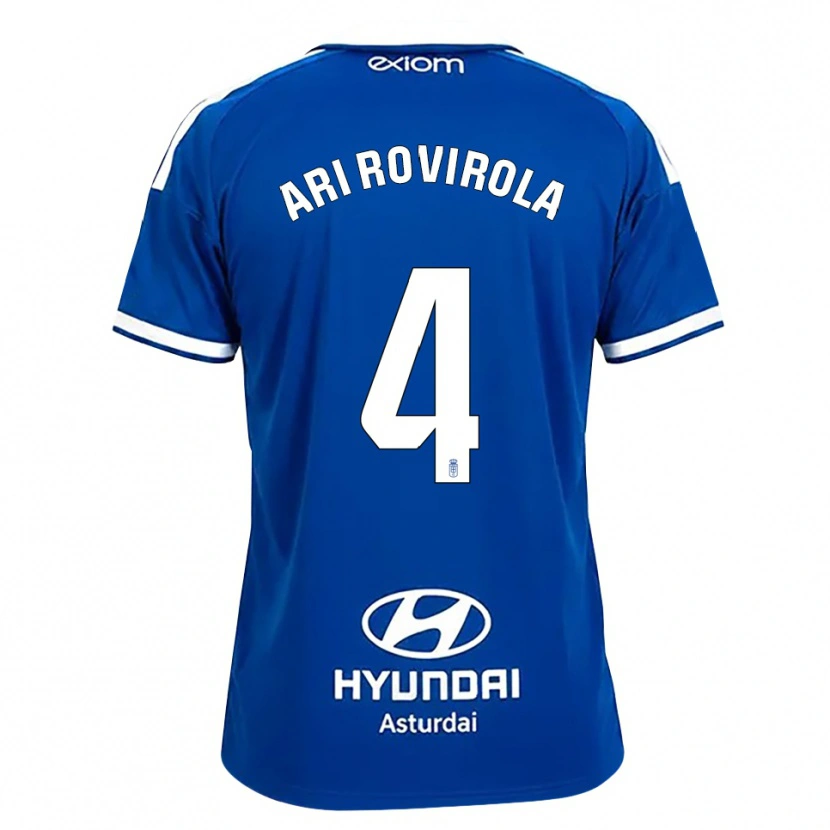 Danxen Kinder Ari Rovirola #4 Mittelblau Weiß Heimtrikot Trikot 2026/27 T-Shirt Österreich