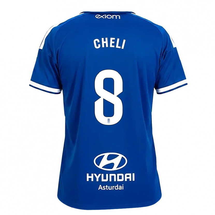 Danxen Kinder Cheli Pereda #8 Mittelblau Weiß Heimtrikot Trikot 2026/27 T-Shirt Österreich