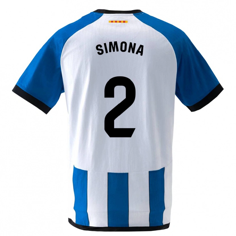 Danxen Kinder Estefanía Botero Granda #2 Königsblau Weiß Heimtrikot Trikot 2026/27 T-Shirt Österreich