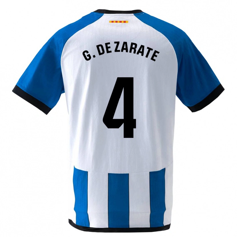 Danxen Kinder Urko González De Zárate #4 Königsblau Weiß Heimtrikot Trikot 2026/27 T-Shirt Österreich